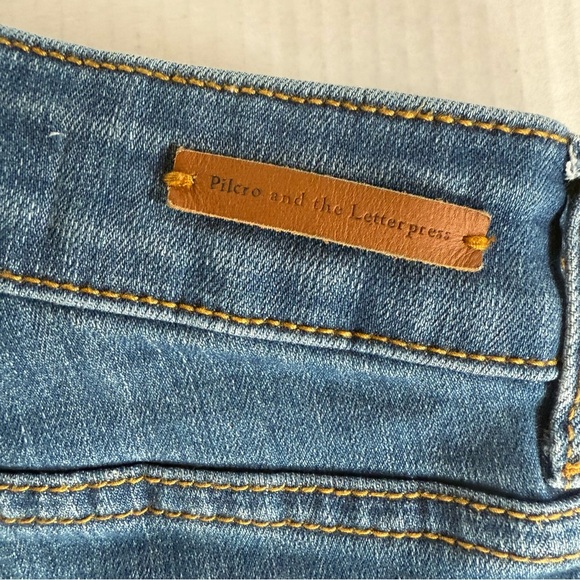 Pilcro and the Letterpress Women's High Rise Denim Leggings Jeans in Blue - Picture 6 of 12